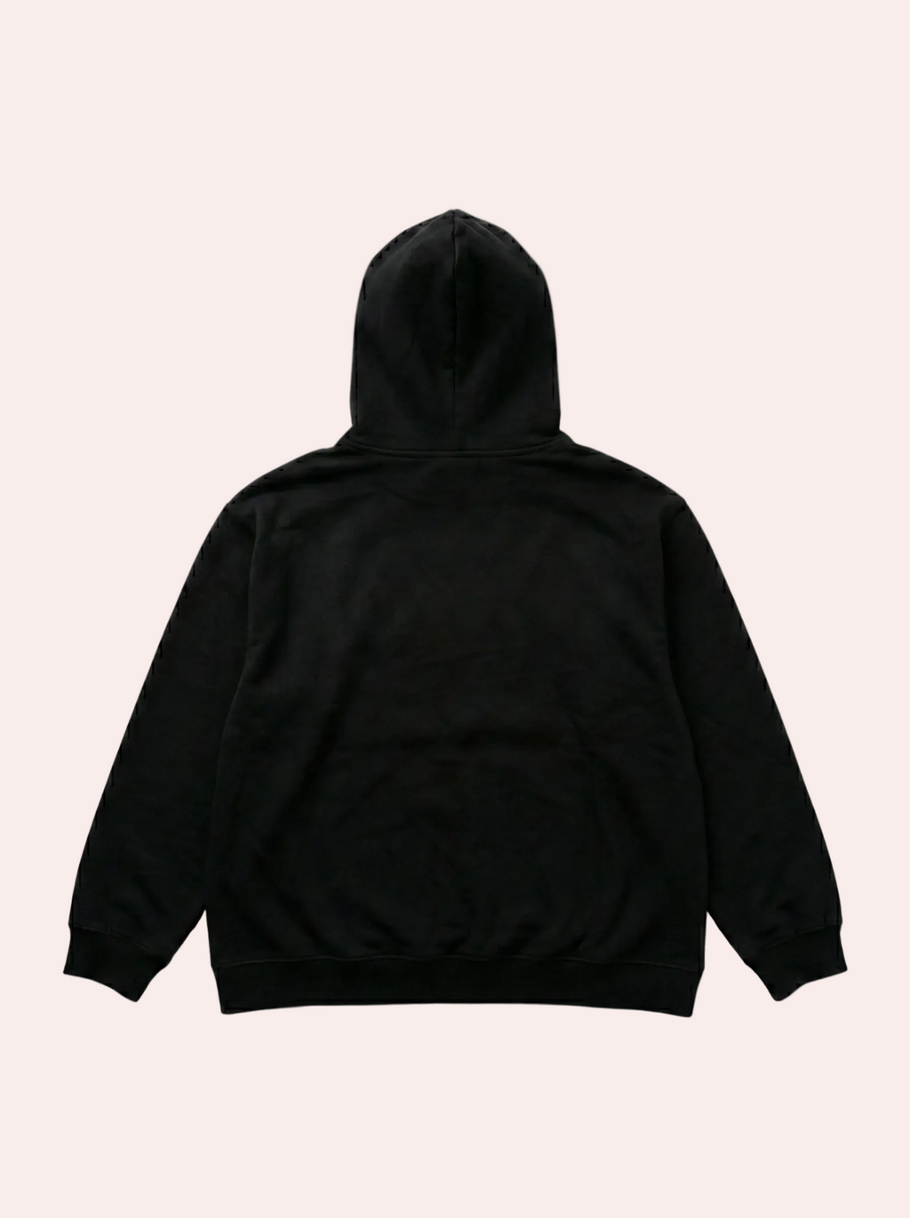 Black hoodie on a gray background