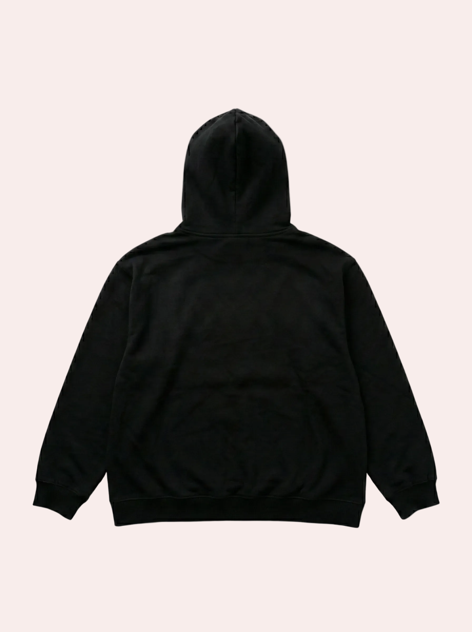 Black hoodie on a gray background