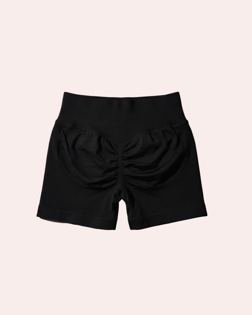 Black shorts on a gray background