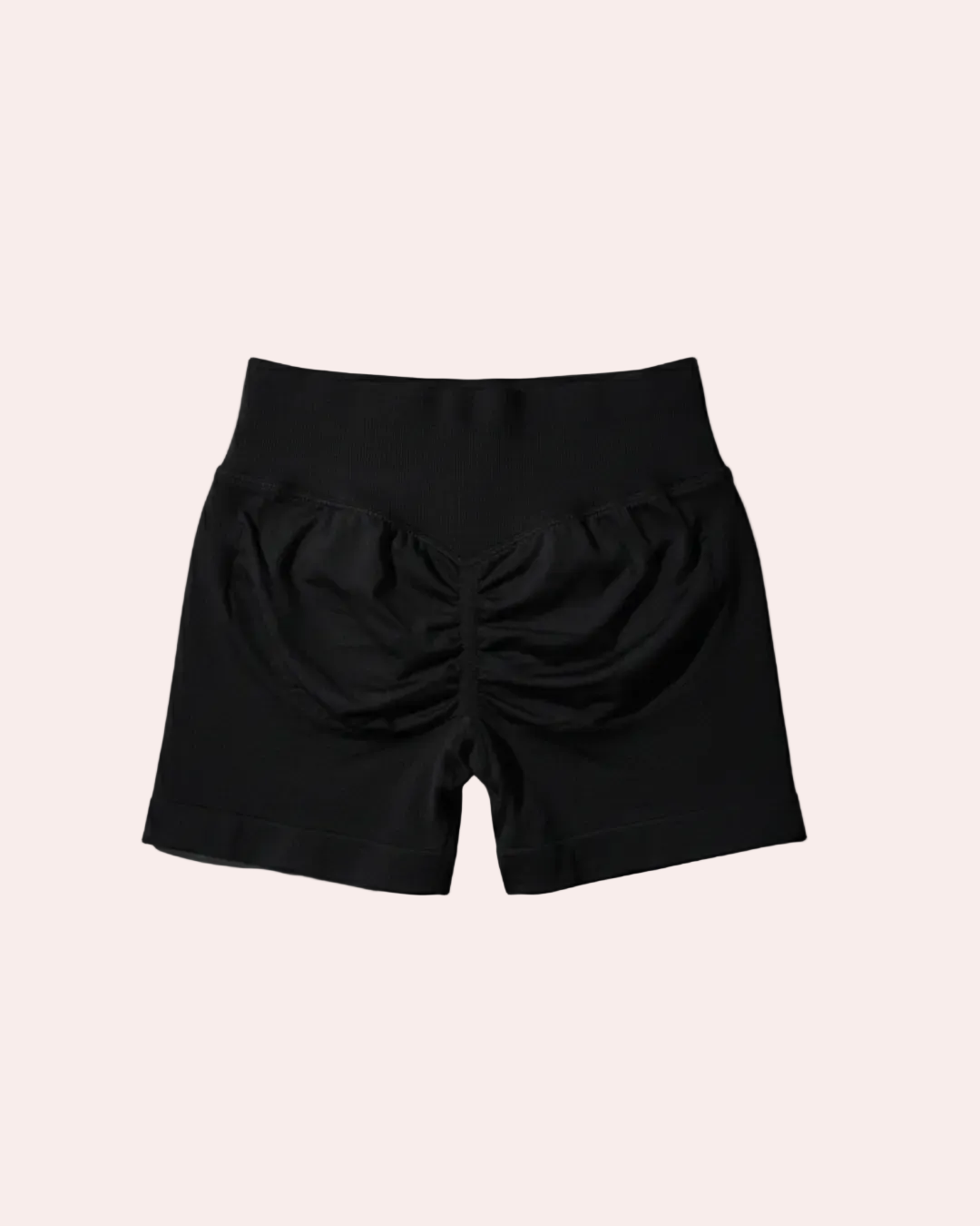 Black shorts on a gray background