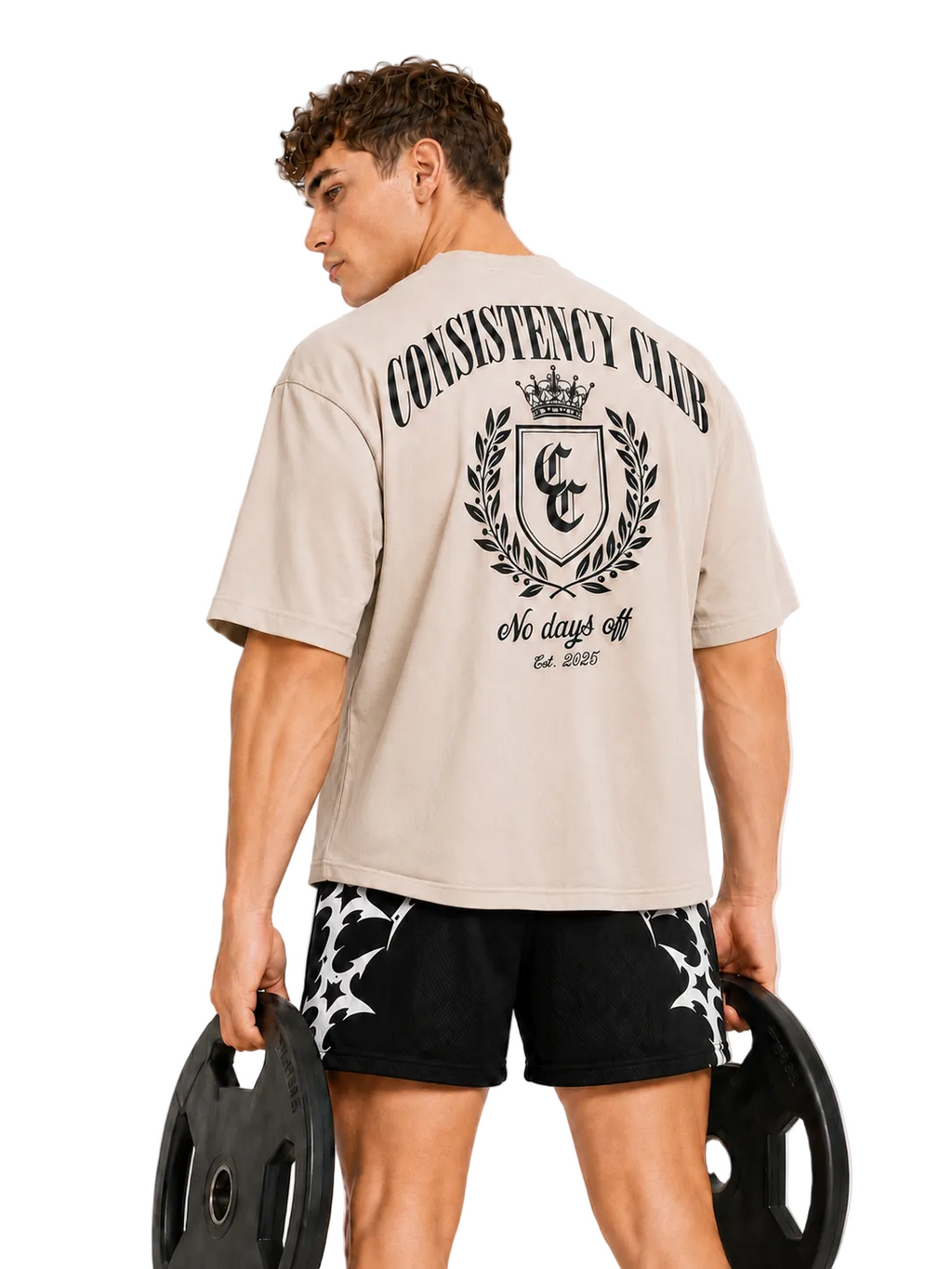 Consistency Club Oversized Gym T-Shirt | Workout & Streetwear Tee