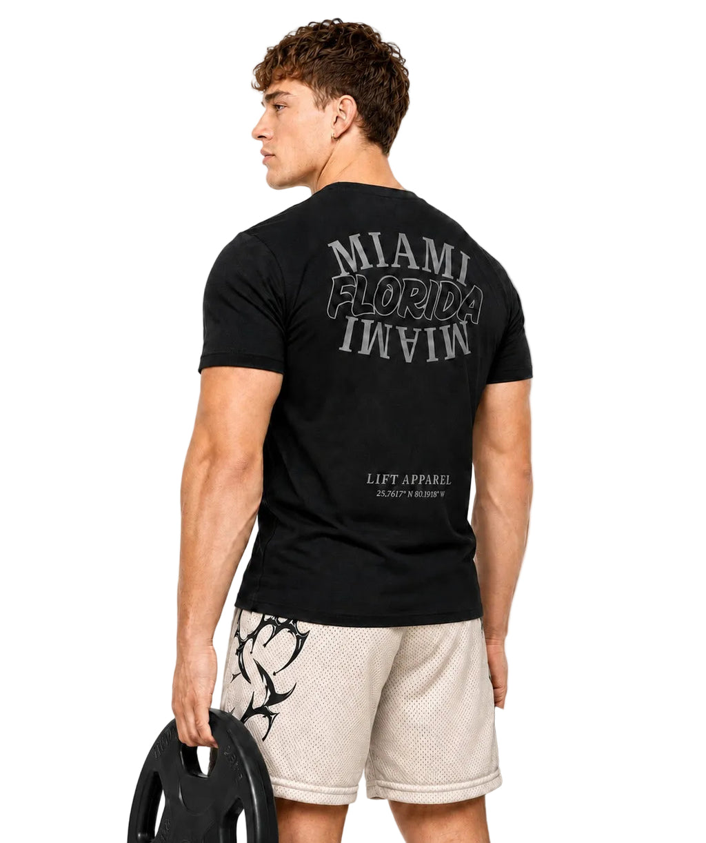 Miami 305  Gym fitted T-Shirt | Streetwear Workout Tee