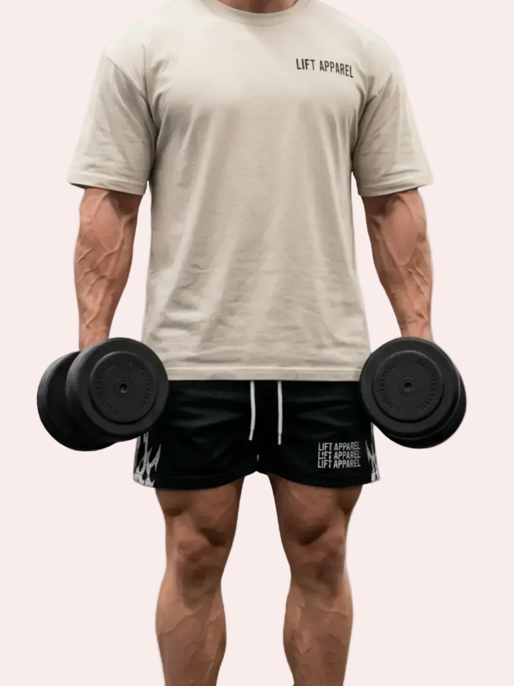 Lift Apparel Triple Lift Premium Gym T-Shirt – Front View
